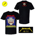 Metallica May 13, 2026 Bucharest, Romania Arena Nationala Poster The Palace of Parliament Skulls by Matei Apostolescu Two Sided Shirt