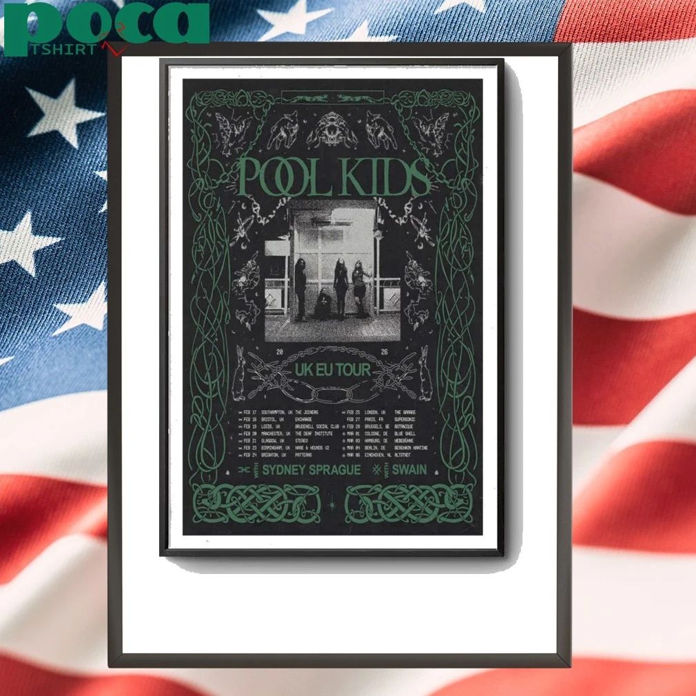 Poster 2025 Tour UK & EU Pool Kids shirt