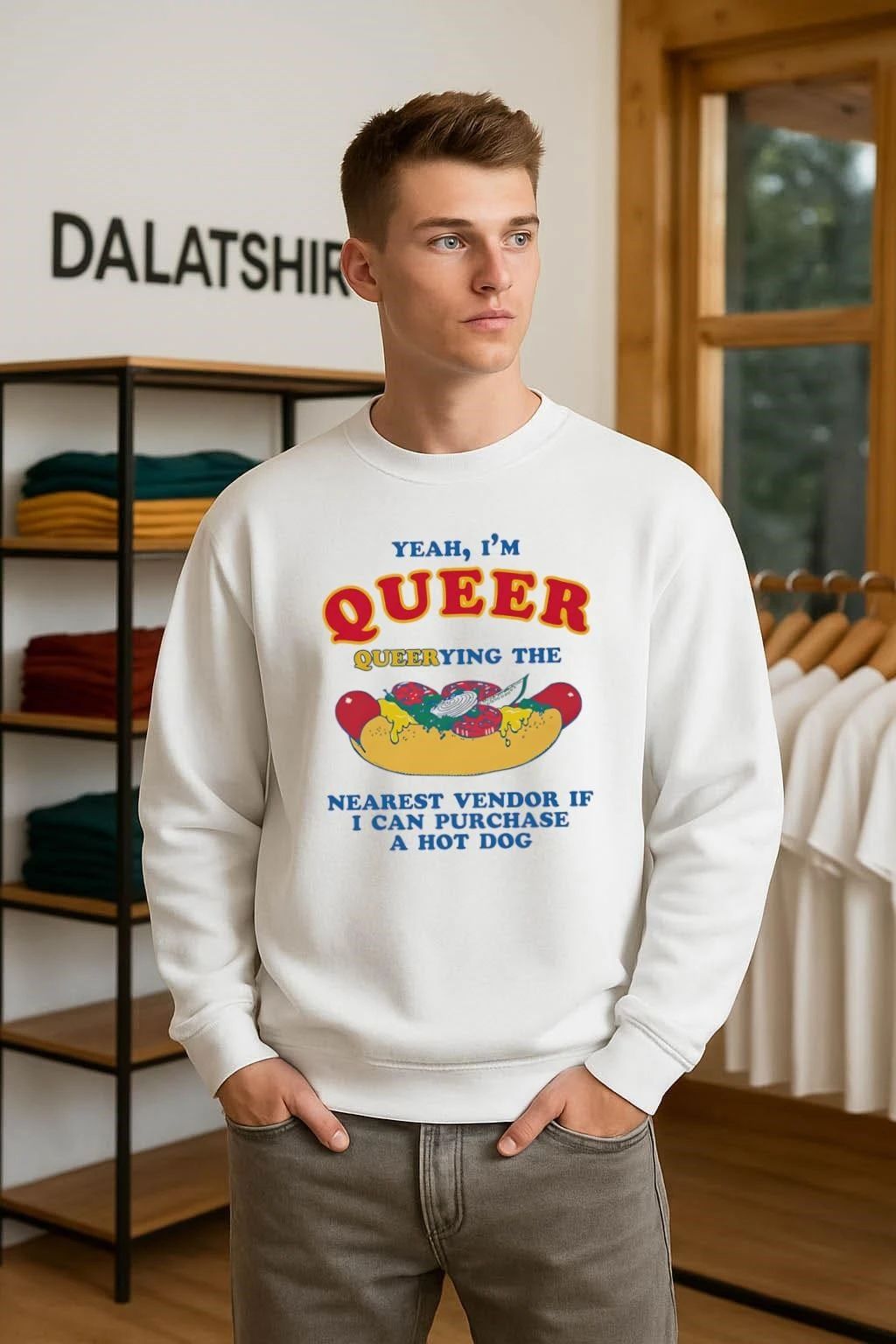 Yeah I’m Queer Querying The Nearest Vendor If I Cand Purchase A Hot Dog shirt