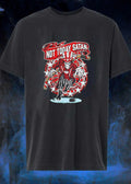 Not Today Satan Uncle Sam Skeleton Playing Ice Hockey T-Shirt