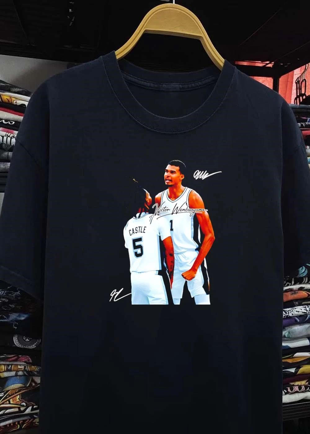 Victor Wembanyama Stephon Castle San Antonio Spurs NBA Victor Wembanyama CASTLE 1 5 shirt