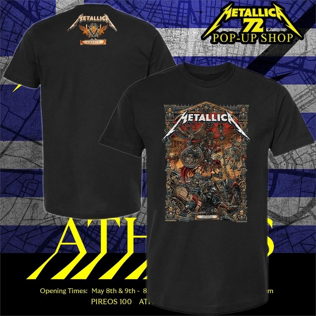 Metallica M72Athens May 9, 2026 Olympic Stadium in Athens, Greece Pop-Up Shop T-Shirt