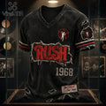 Rush Rock Band Limited Edition Distressed T-Shirt