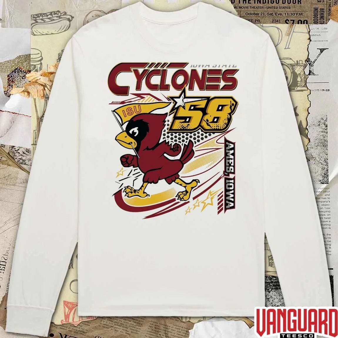 Iowa State Cyclones Ames Iowa 90s Racing Cy t-shirt