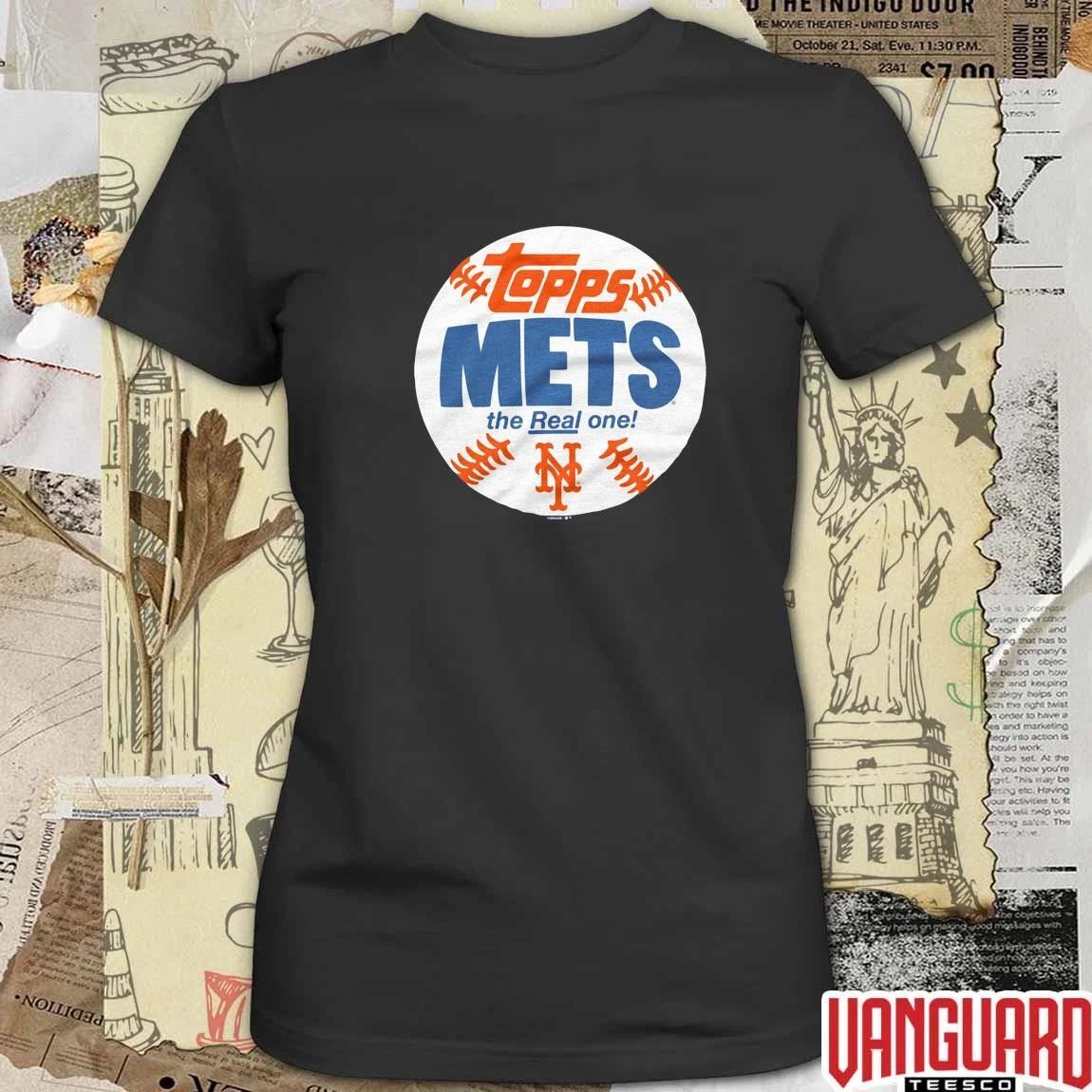 New York Mets MLB 2026 x Topps Baseball The Real One t-shirt