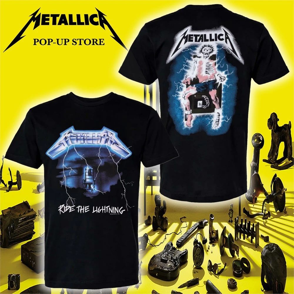 Metallica Pop-up Store M72 European World Tour 2026 Ride the Lightning Shirt