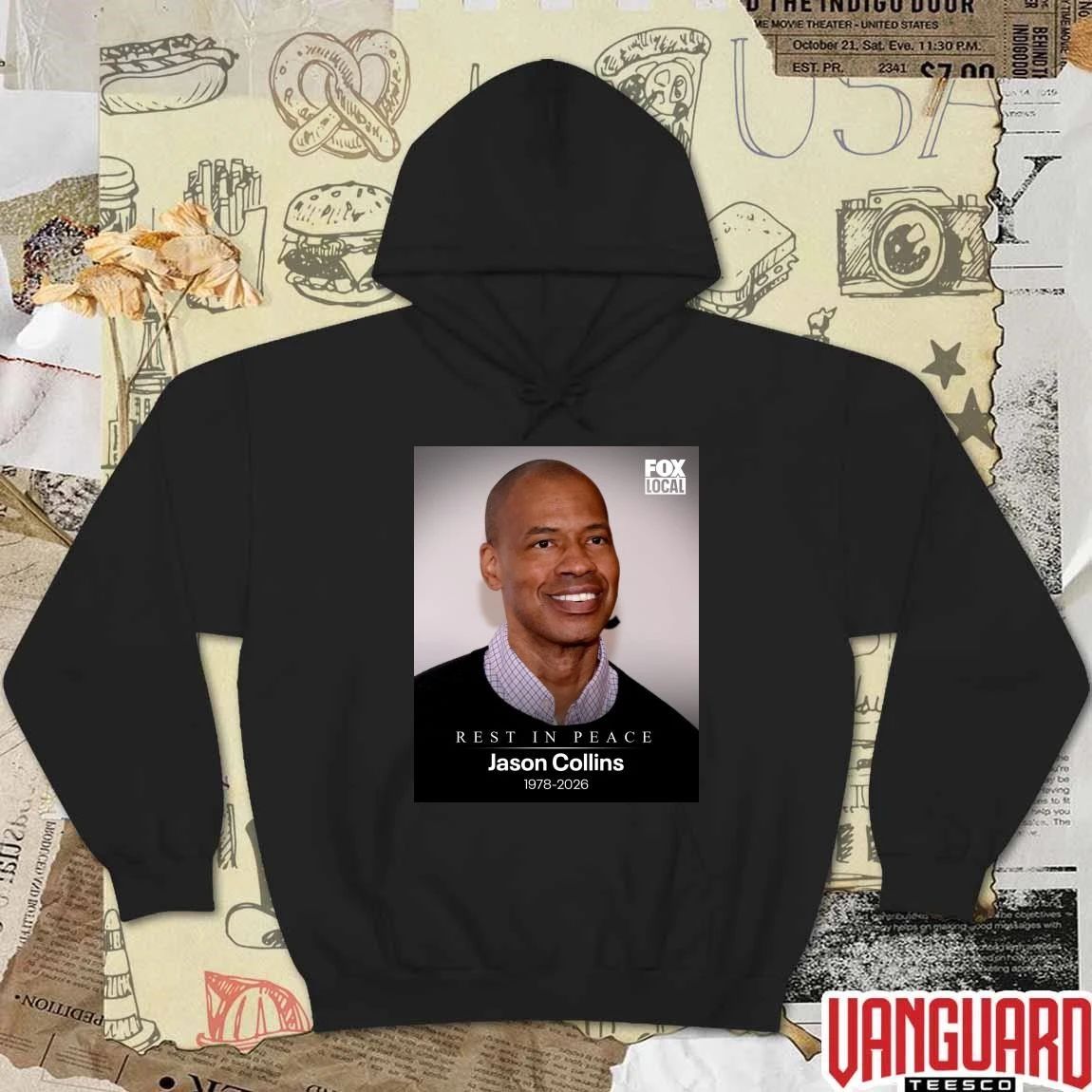 Rest In Peace Jason Collins 1978 – 2026 Fox 32 Chicago Poster t-shirt