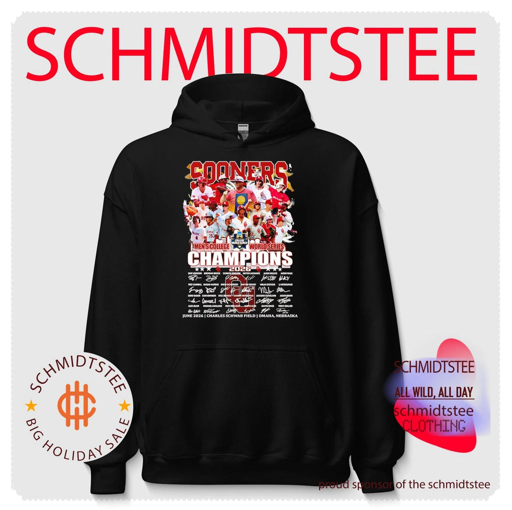 2026 Oklahoma Sooners Men’s College World Series Champions signature shirt