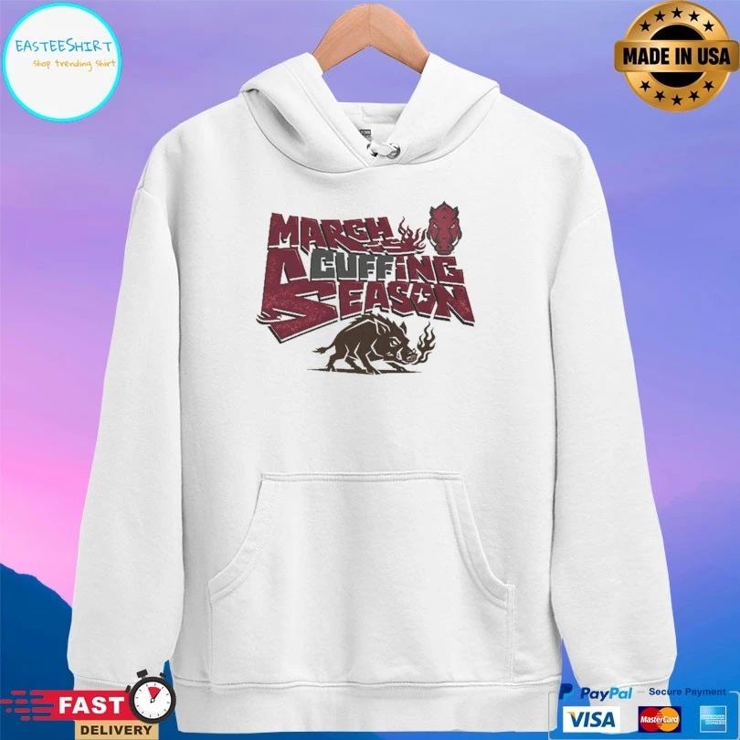 March Is Cuffing Season Arkansas Razorbacks Men’s Basketball 2026 T-shirt