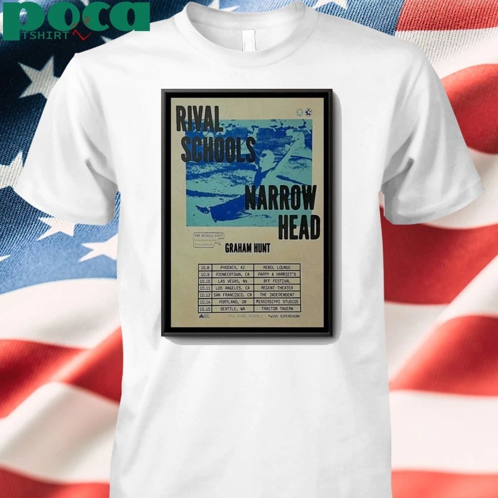 Rival Schools Narrow Head Graham Hunt Poster shirt