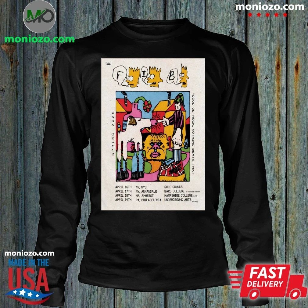 Original Fib Band Spring Tour 26 Poster T-shirt