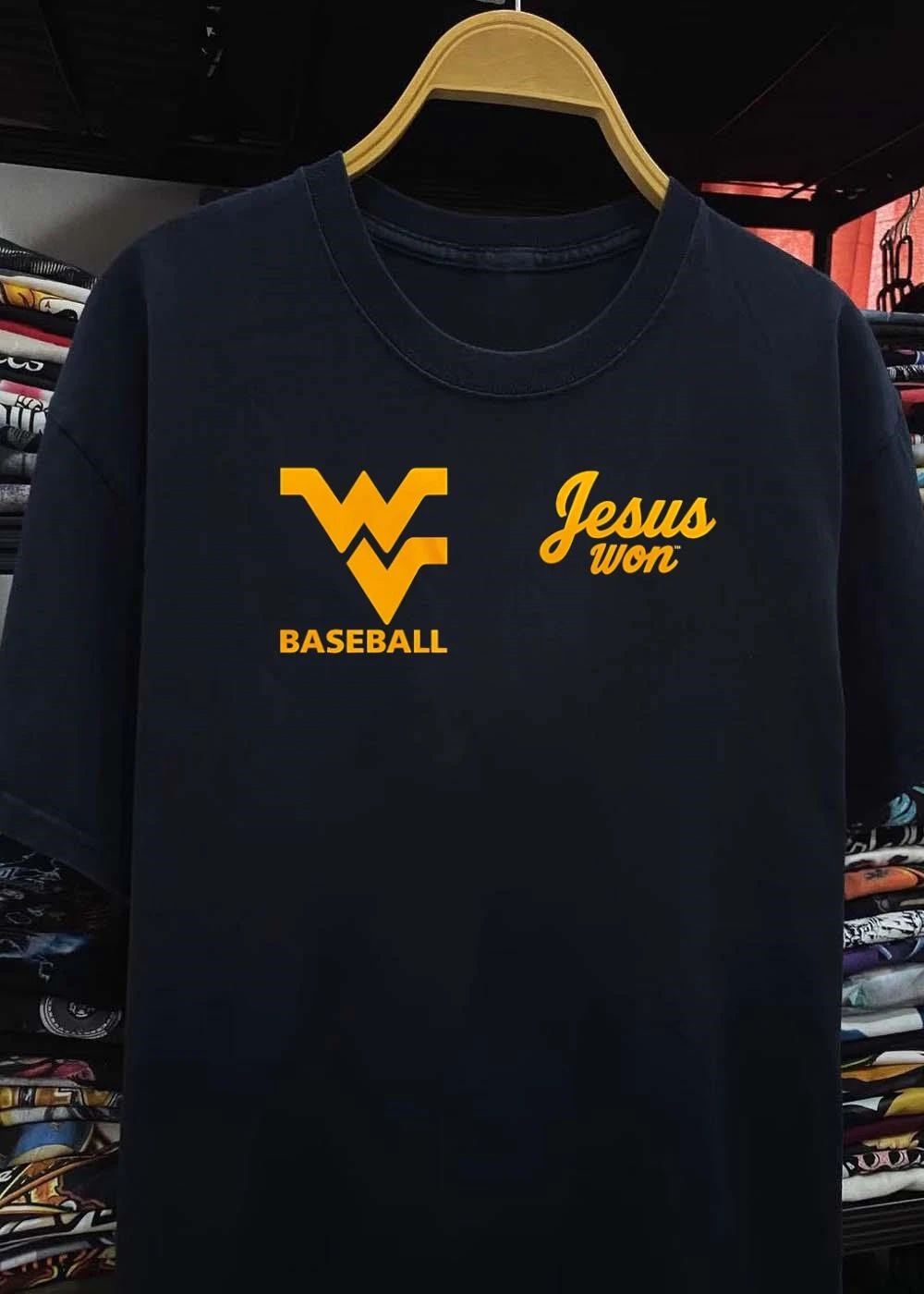 Jesus Won WV Baseball T-Shirt