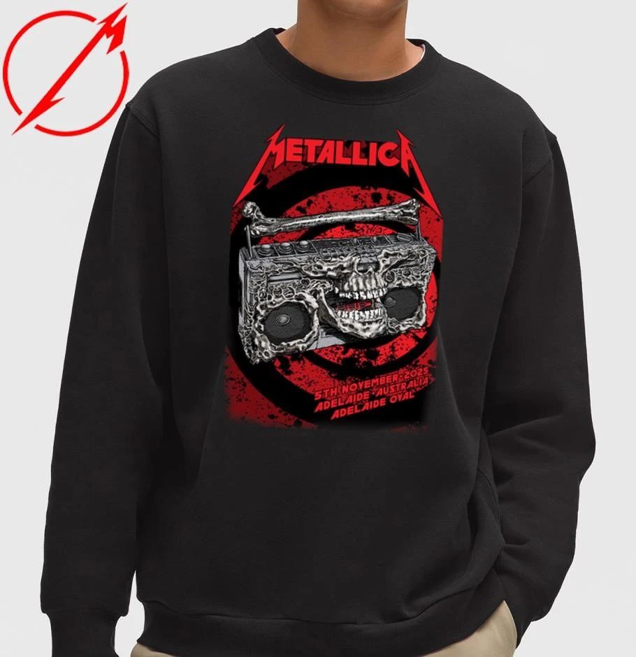 Metallica M72 Adelaide Poster By Glenn Smith T-shirt