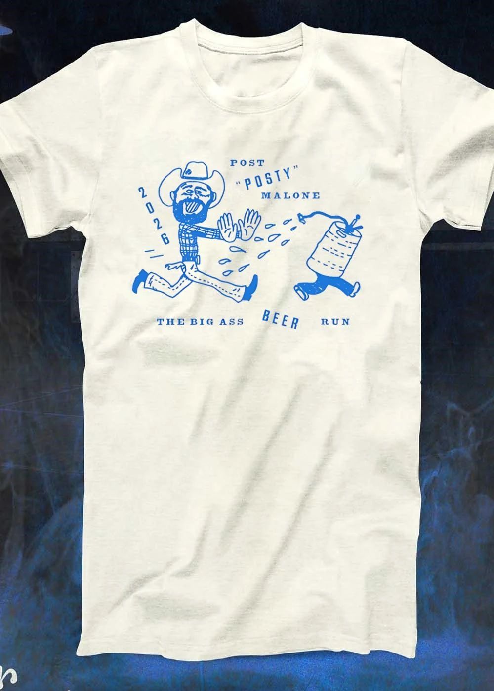 Post Malone 2026 Big Ass Beer Run Cowboy Shirt