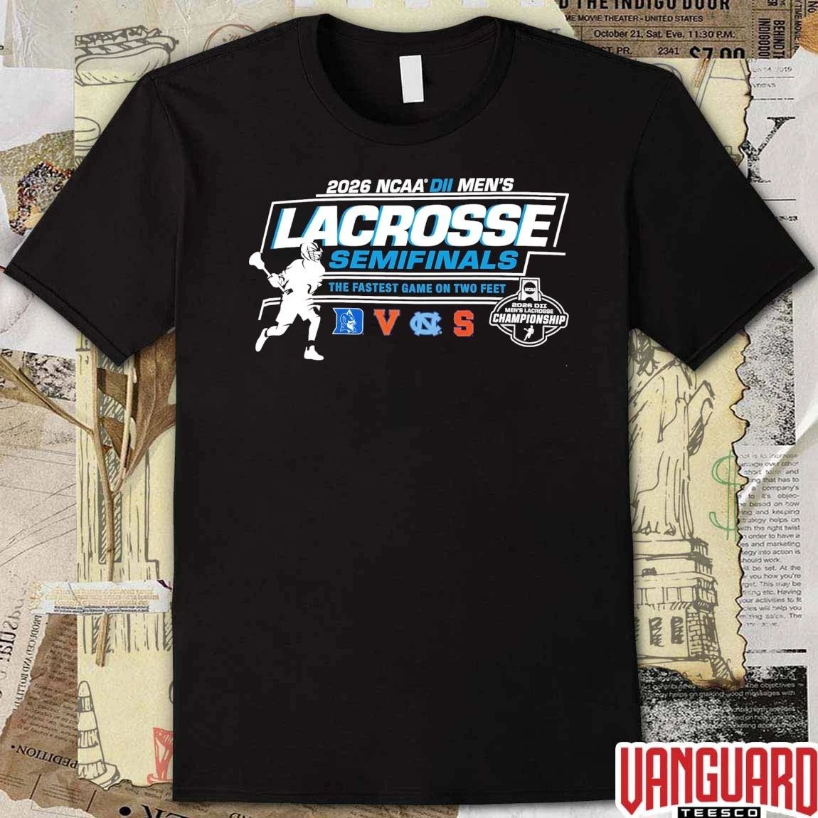 2026 NCAA Division II Men’s Lacrosse Semifinals The Fastest Game On Two Feet Logos t-shirt