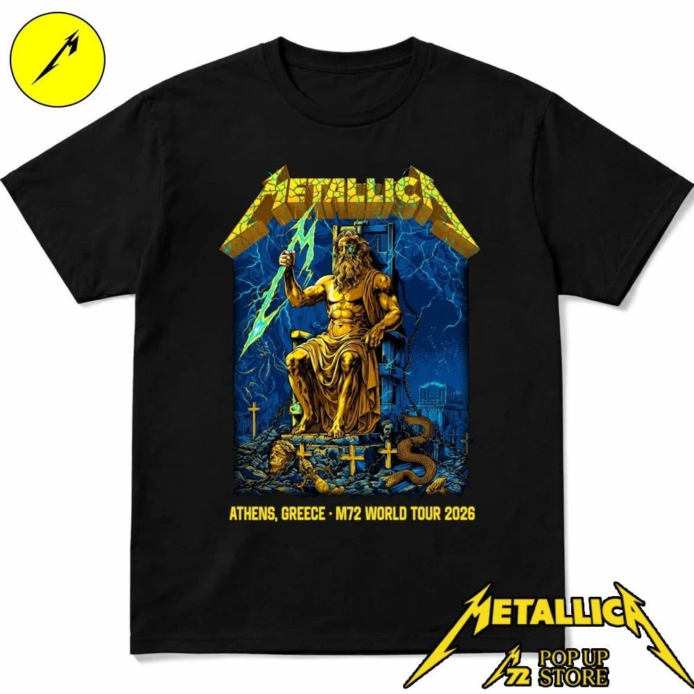 Metallica M72 Athens Pop-Up Shop Greece At Olympic Stadium May 9, 2026 M72 World Tour 2026 by Revolverdart Shirt