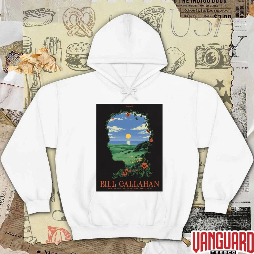 Bill Callahan August 28 2026 The UC Theatre Berkeley, CA Concert Tour Poster t-shirt