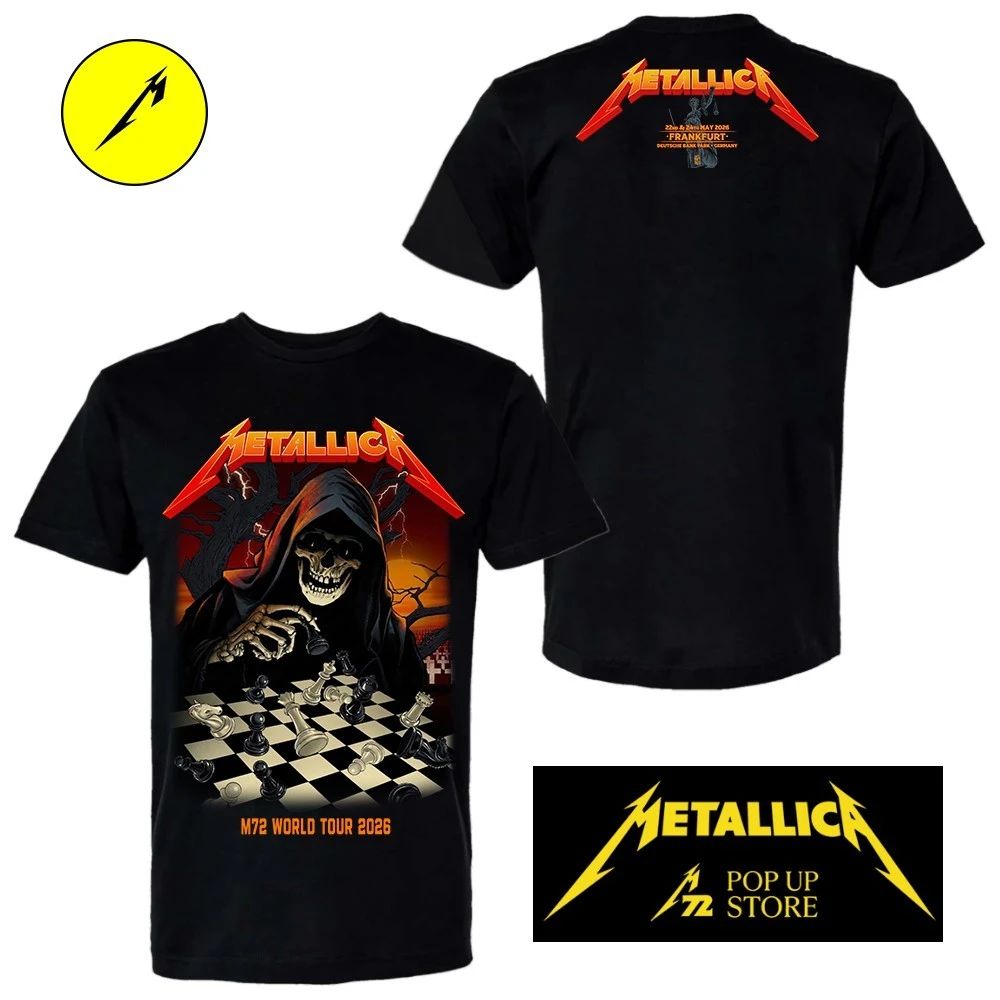 Metallica Germany Tour 2026 T-Shirt – Frankfurt May 22 & 24 Concert Merch
