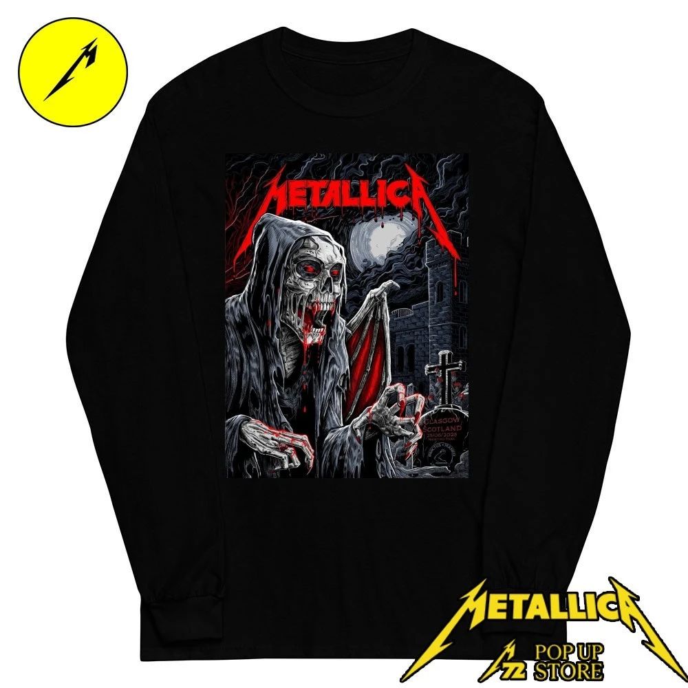 Metallica Glasgow T-Shirt Limited Edition June 25, 2026 Hampden Park Scotland – By Landon Armstrong Pop Up Shop