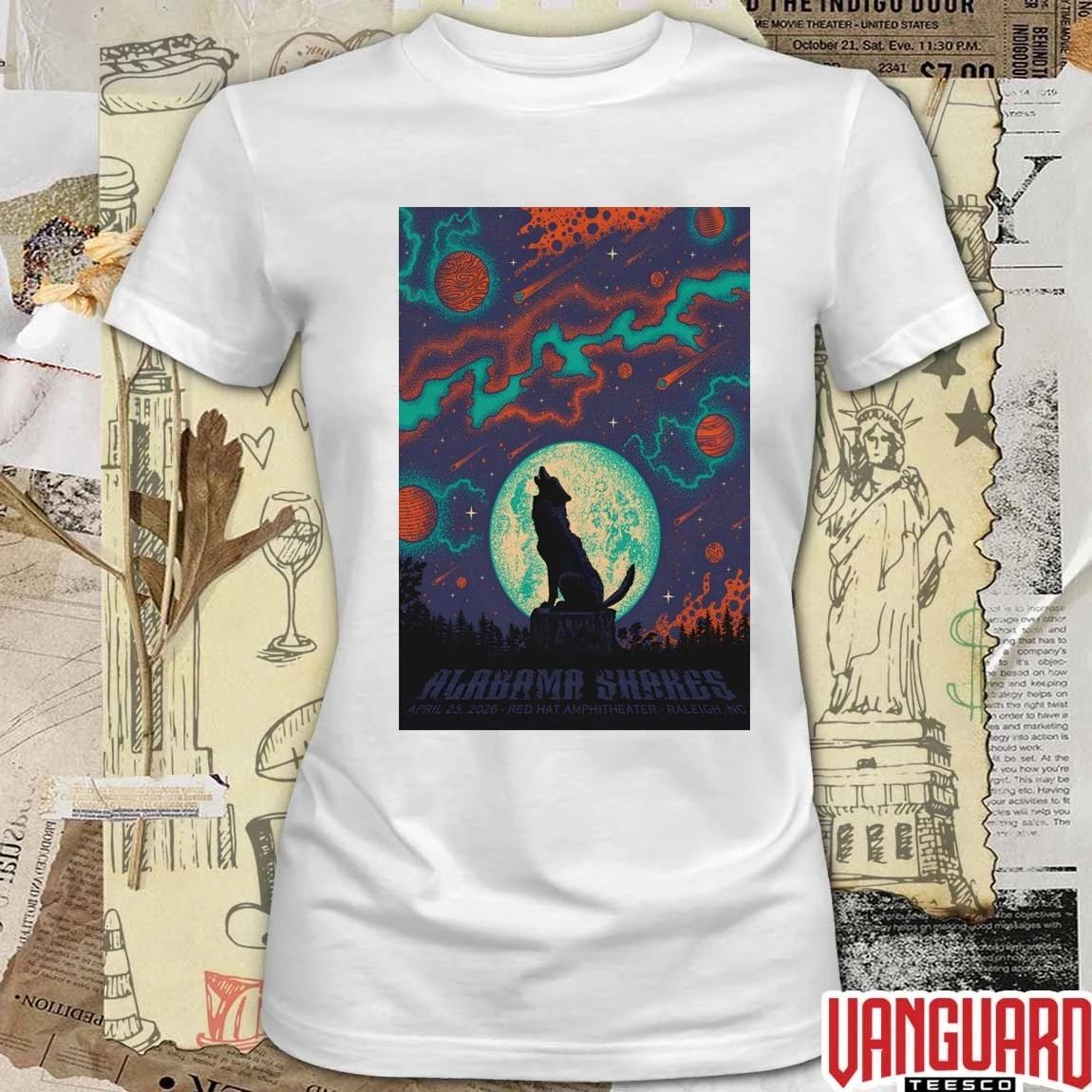 Alabama Shakes At Red Hat Amphitheater Raleigh NC On April 25 2026 Poster t-shirt