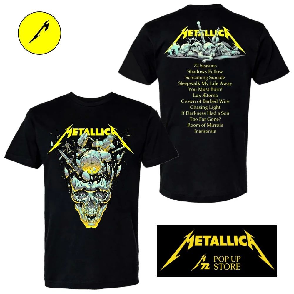 Metallica Pop-up Shop M72 European World Tour 2026 72 Seasons Shirt