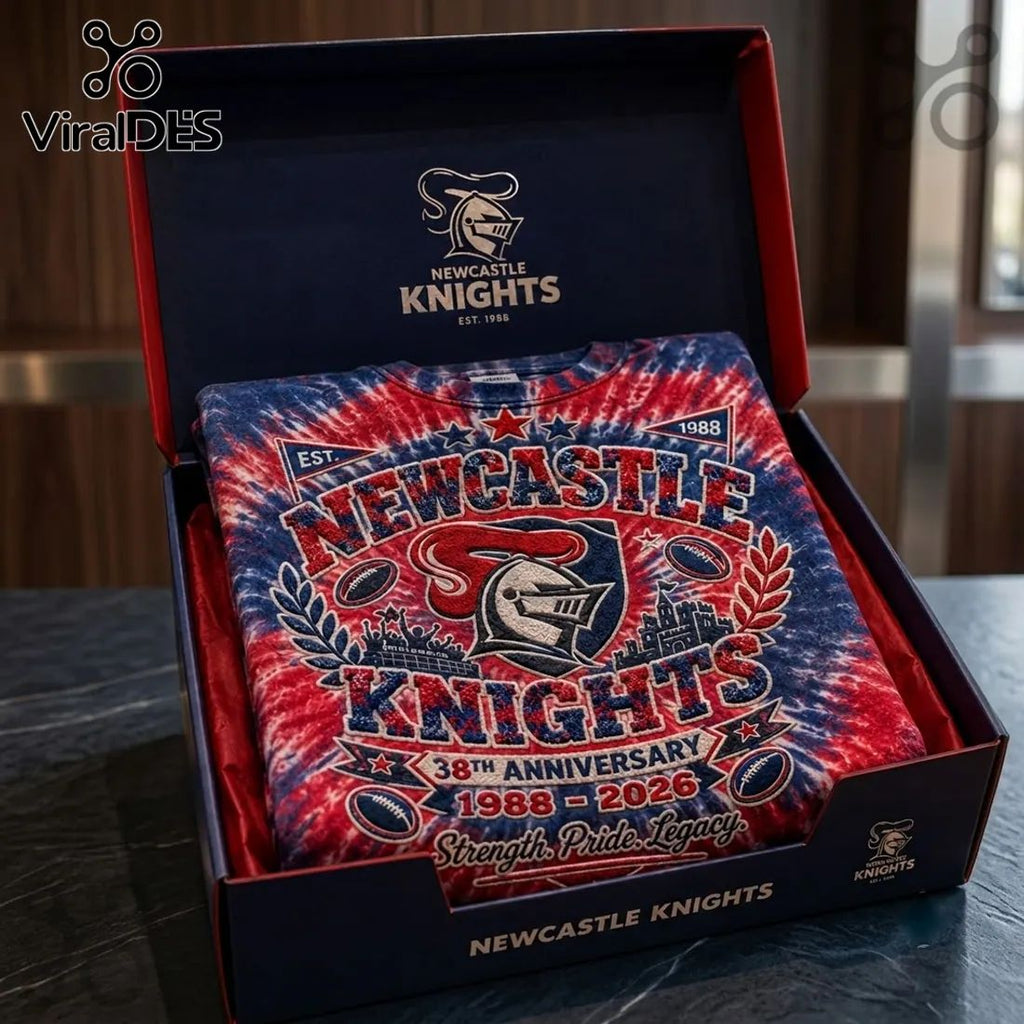 Newcastle Knights 38th Anniversary Tie Dye Shirt