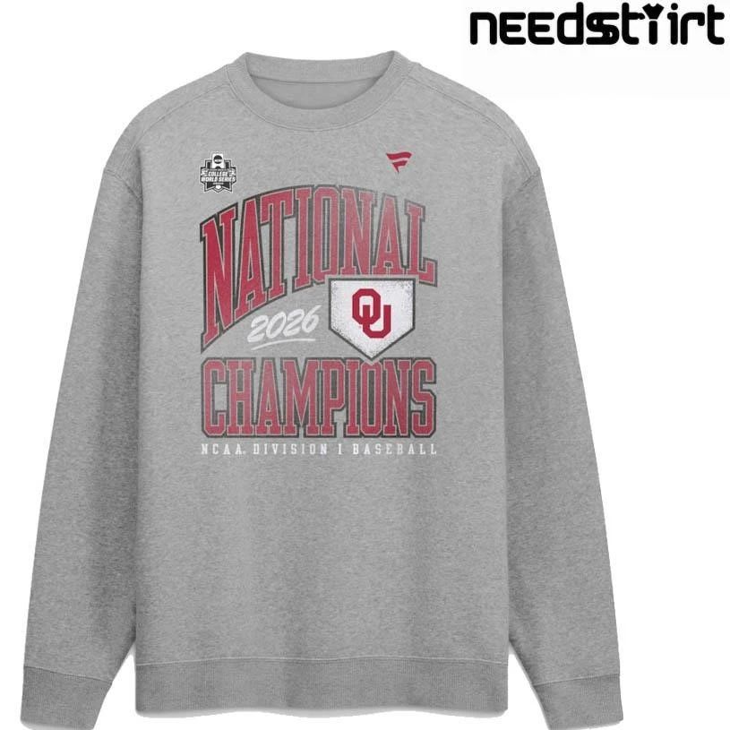Oklahoma Sooners 2026 NCAA Baseball Men’s College World Series Champions Tipping Point Fleece Shirt