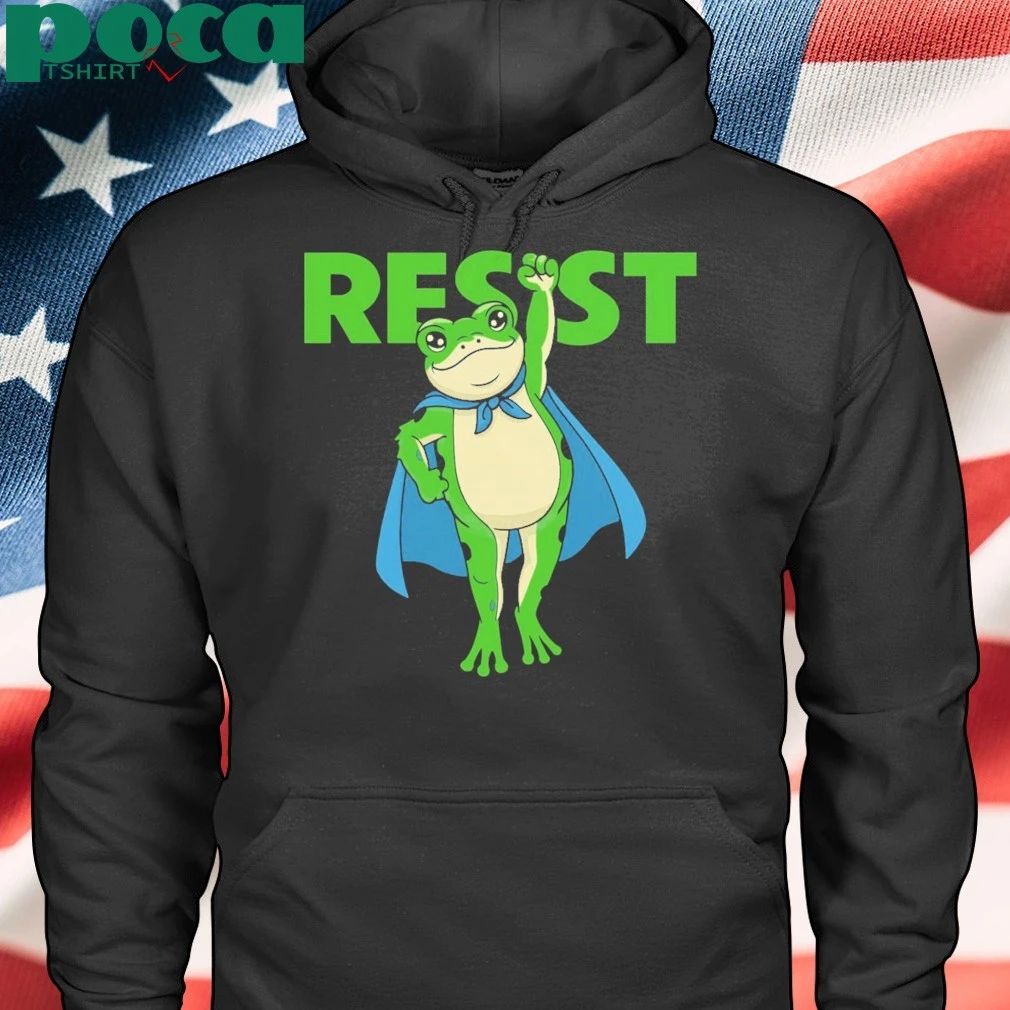 Rage Against The Machine Superhero Portland Frog Against Fascism paint T-shirt