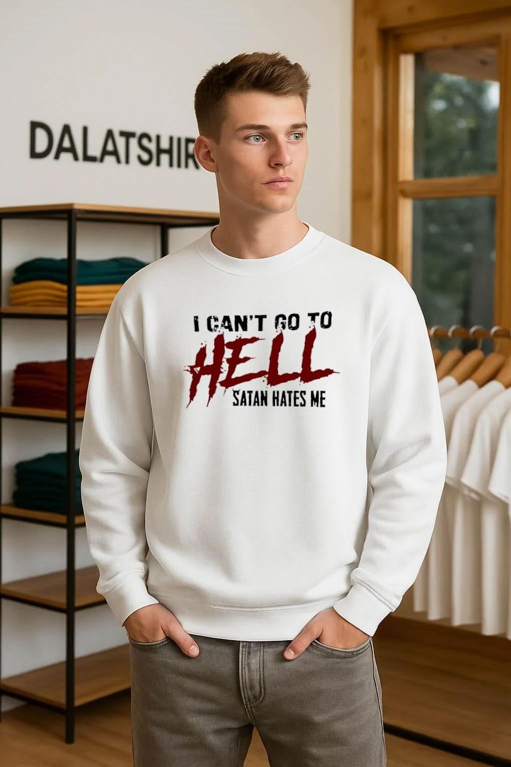 I Can’t Go To Hell Satan Hates Me shirt
