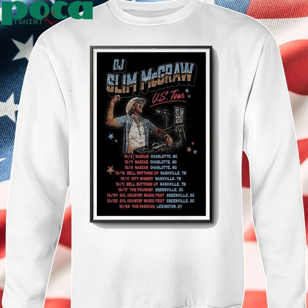 Tour DJ Slim McGraw 2025 Poster shirt
