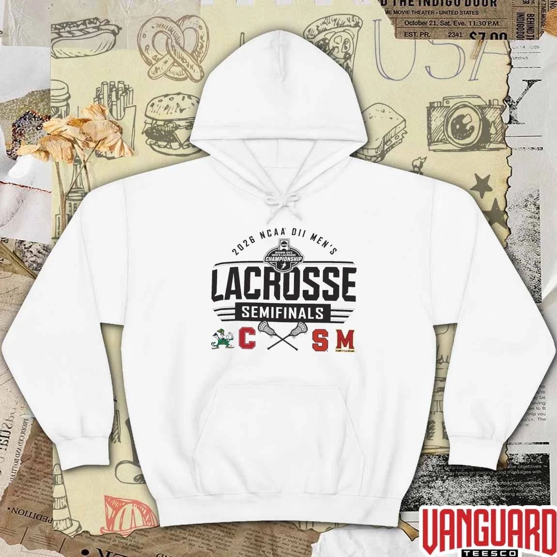 2026 NCAA Division II Pop-Up Shop Now Men’s Lacrosse Semifinals Logos t-shirt