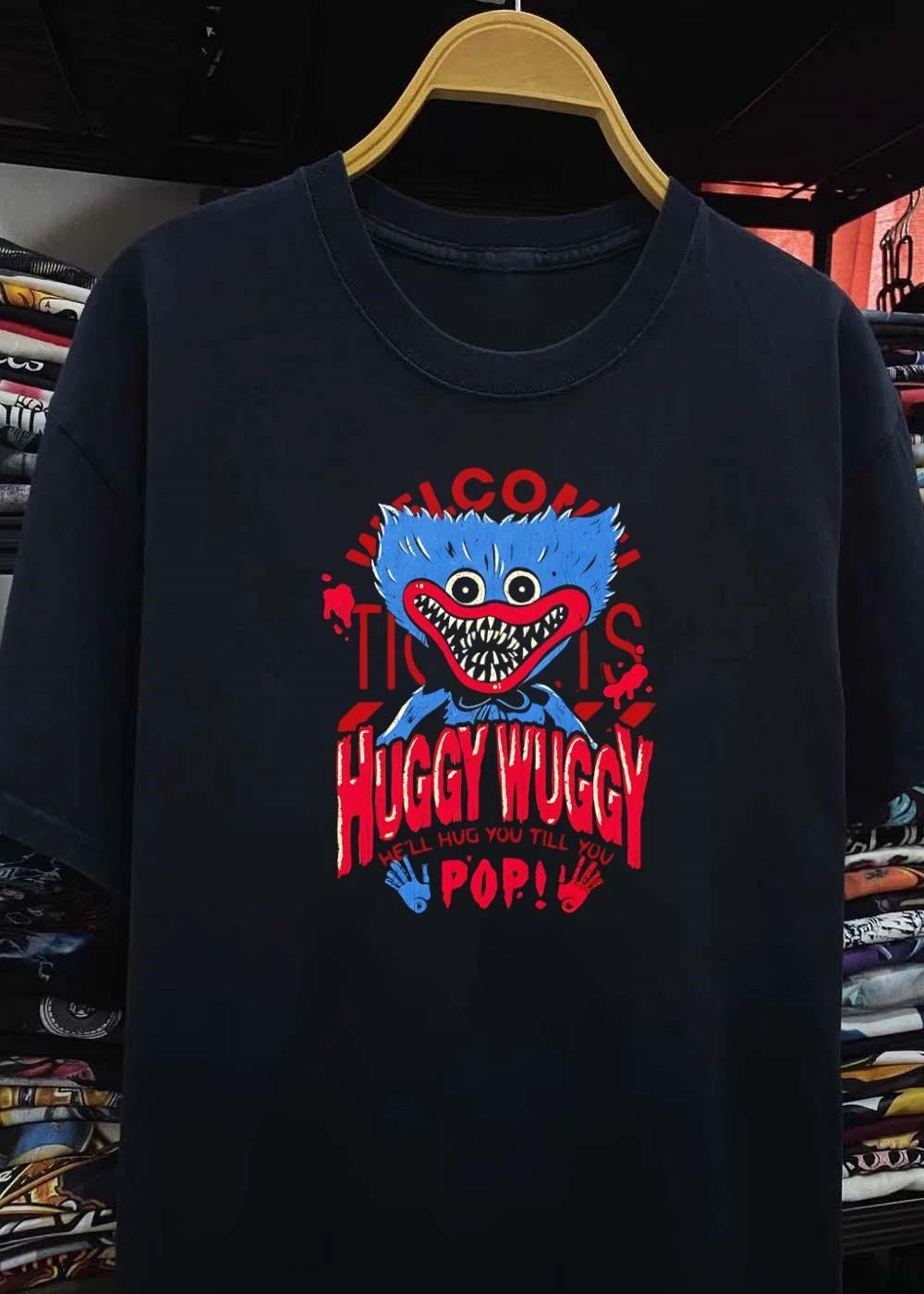 Poppy Playtime Huggy Wuggy I’ll Hug You Till You Pop! Scary Monster 2026 Trending Horror Game Shirt