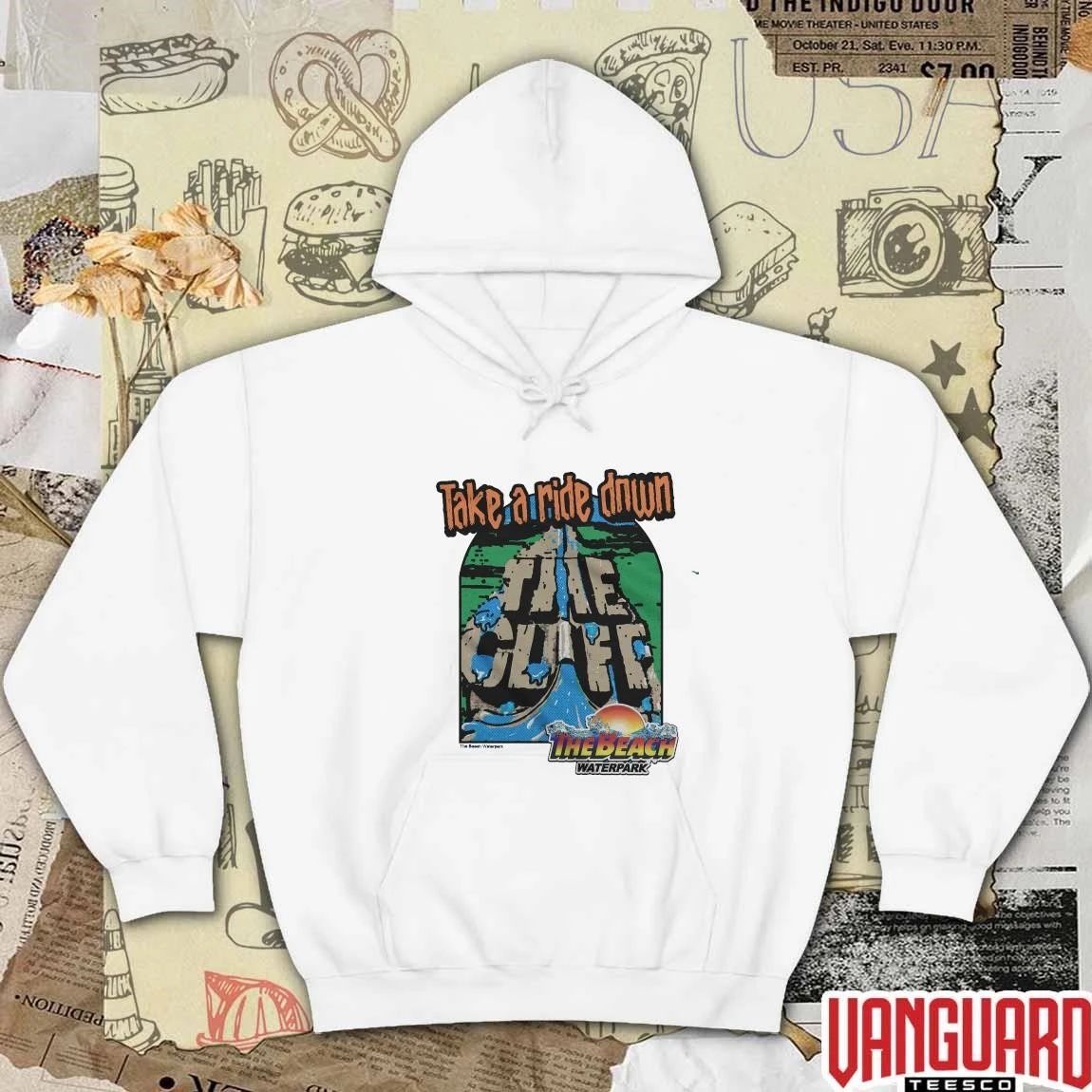 Take A Ride Down The Cliff The Beach Waterpark t-shirt
