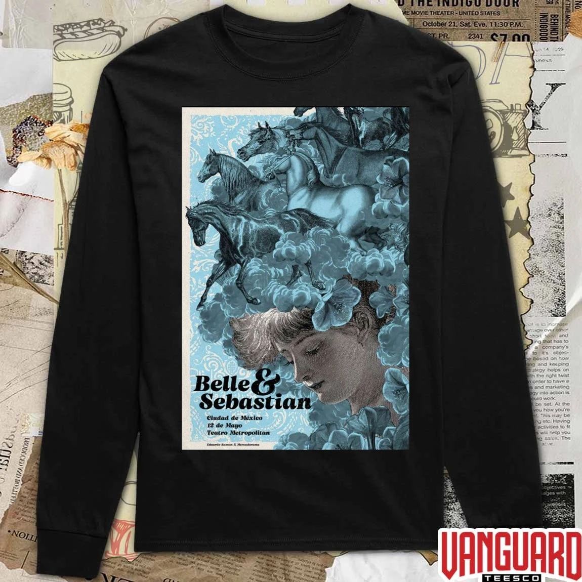 Belle and Sebastian Ciudad De México 12 de Mayo Teatro Metropólitan Poster t-shirt