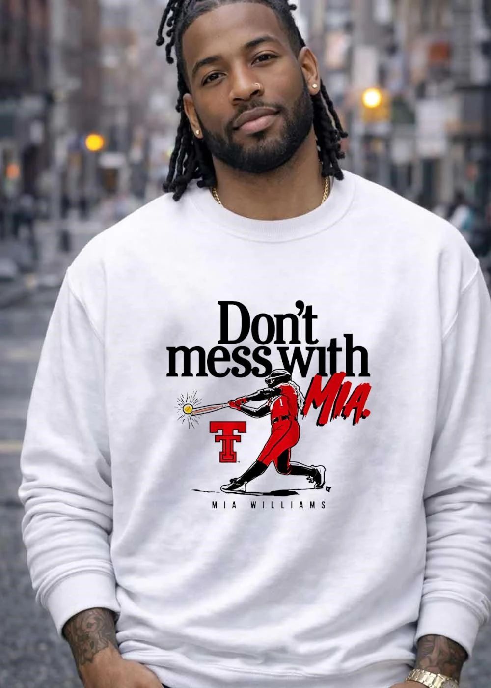 Don’t Mess With Mia Williams Texas Tech Softball Shirt