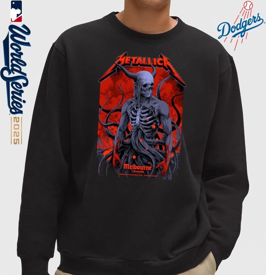Metallica Ken Taylor’s M72 Melbourne Pop-Up Shop exclusive poster Merch T-Shirt