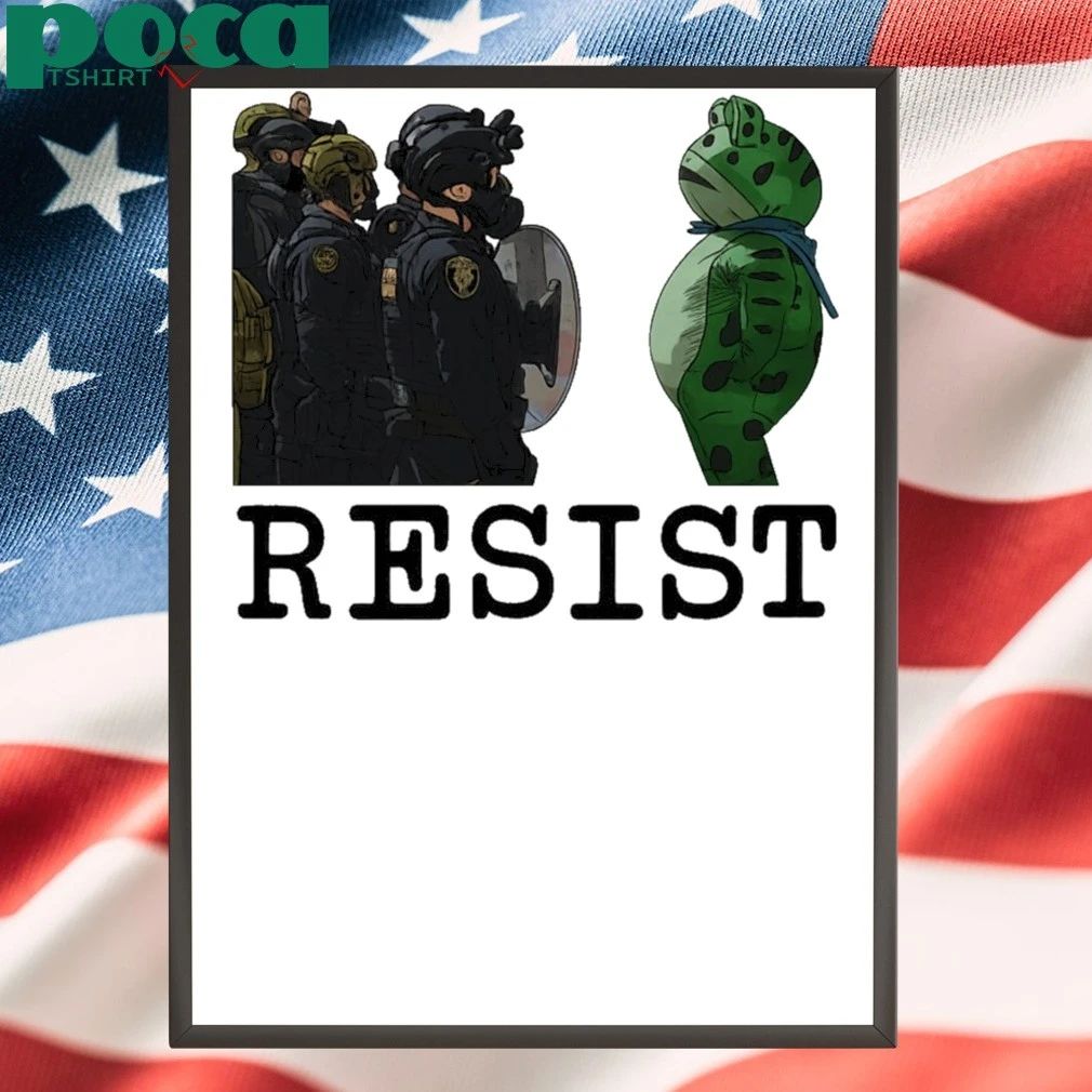 Frogs Against Fascism Portland Frog Resist strong together T-shirt