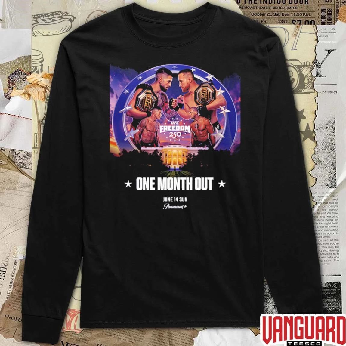 UFC Freedom 250 One Month Out On June 14 2026 UFC White House Poster t-shirt