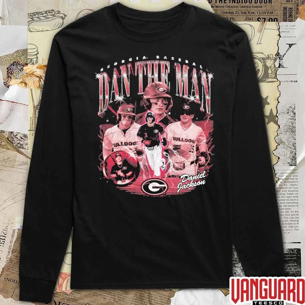 Daniel Jackson Dan the Man Georgia Bulldogs Baseball t-shirt