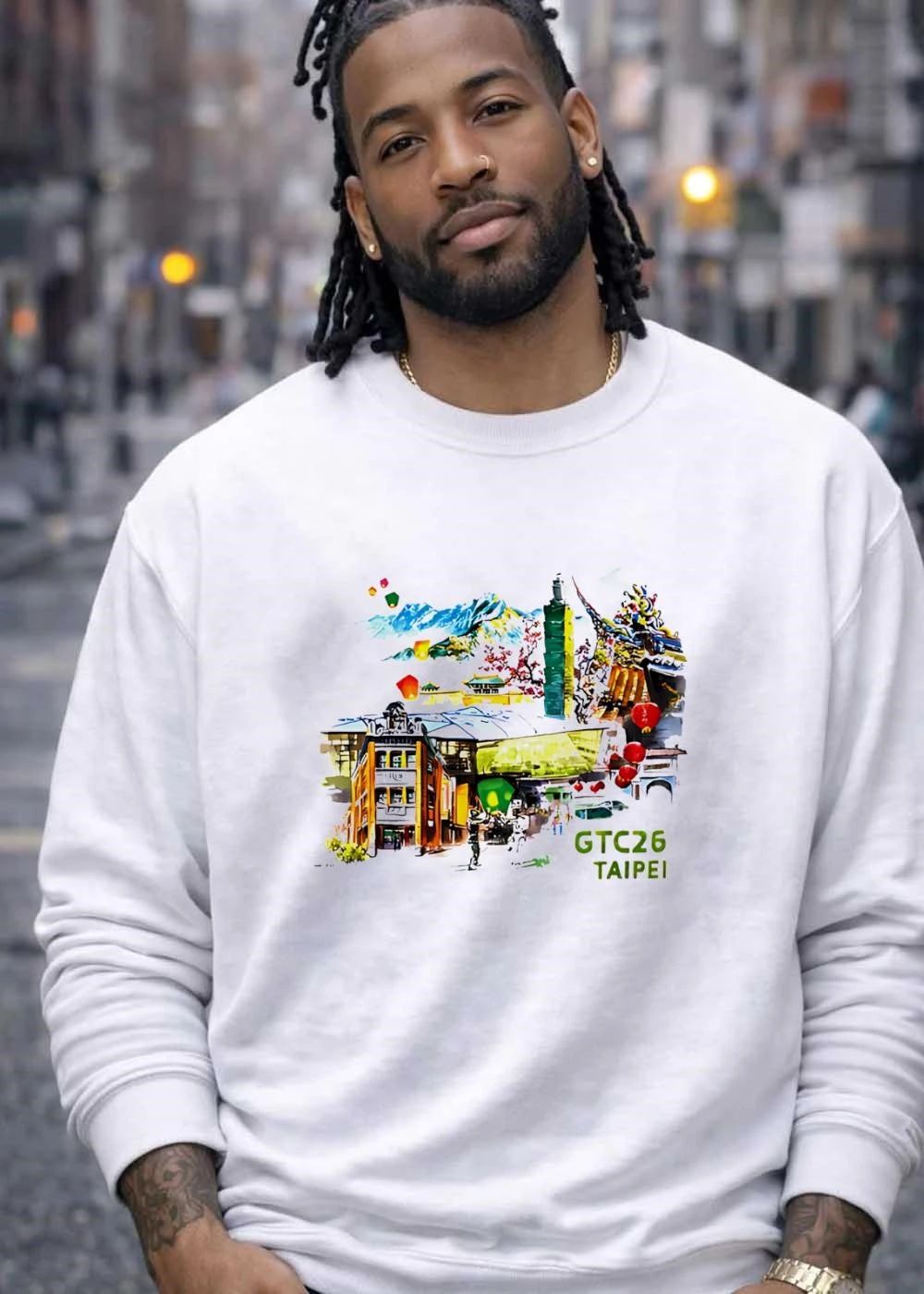 Taipei Landmarks Watercolor GTC26 Taipei T-Shirt