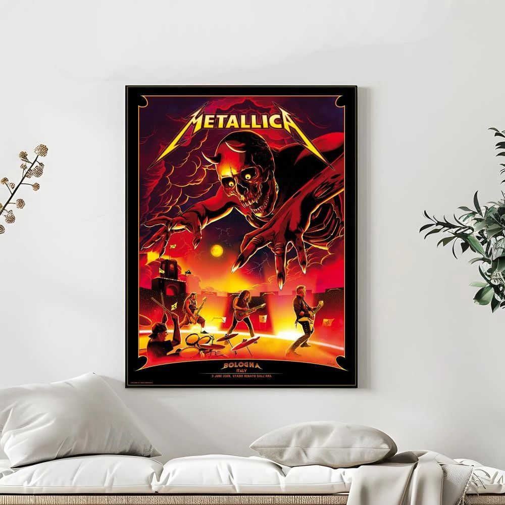 Locandina Metallica Bologna 2026 Official Pop-Up Store Merchandise
