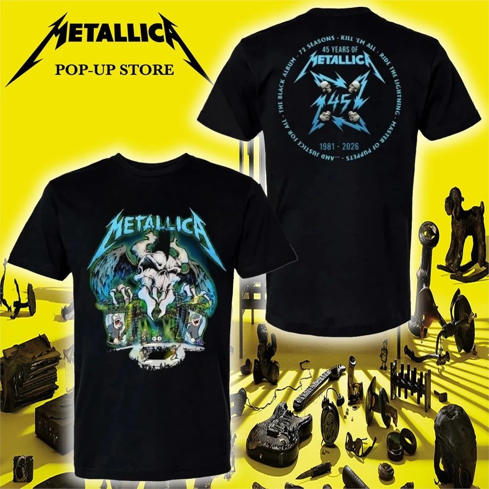 Metallica Pop-up Store M72 European World Tour 2026 Skull Shirt