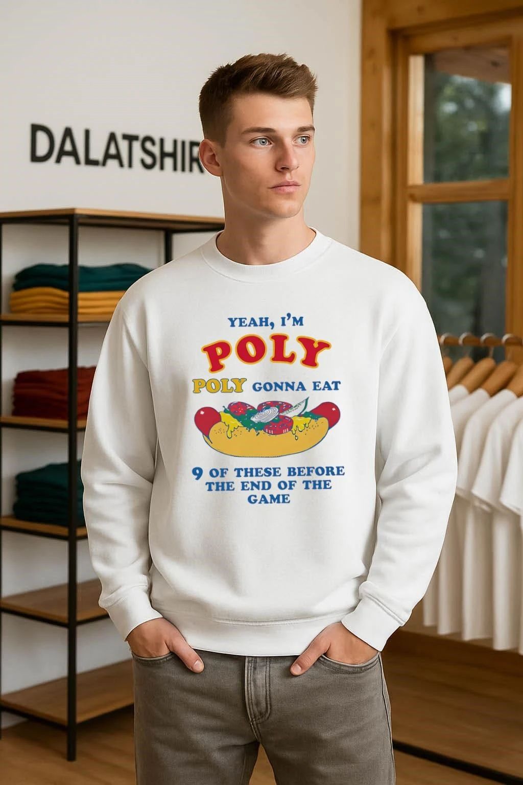 Yeah I’m Poly Poly Gonna Eat 9 Of These Before The End Of The Game shirt
