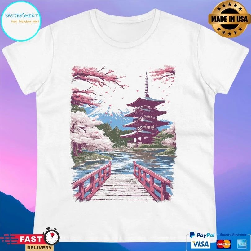 Sakura Sanctuary Japan Graphics T-shirt