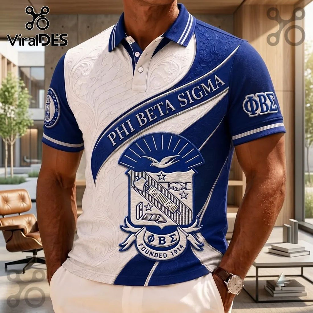 Phi Beta Sigma 1914 Heritage Polo Shirt
