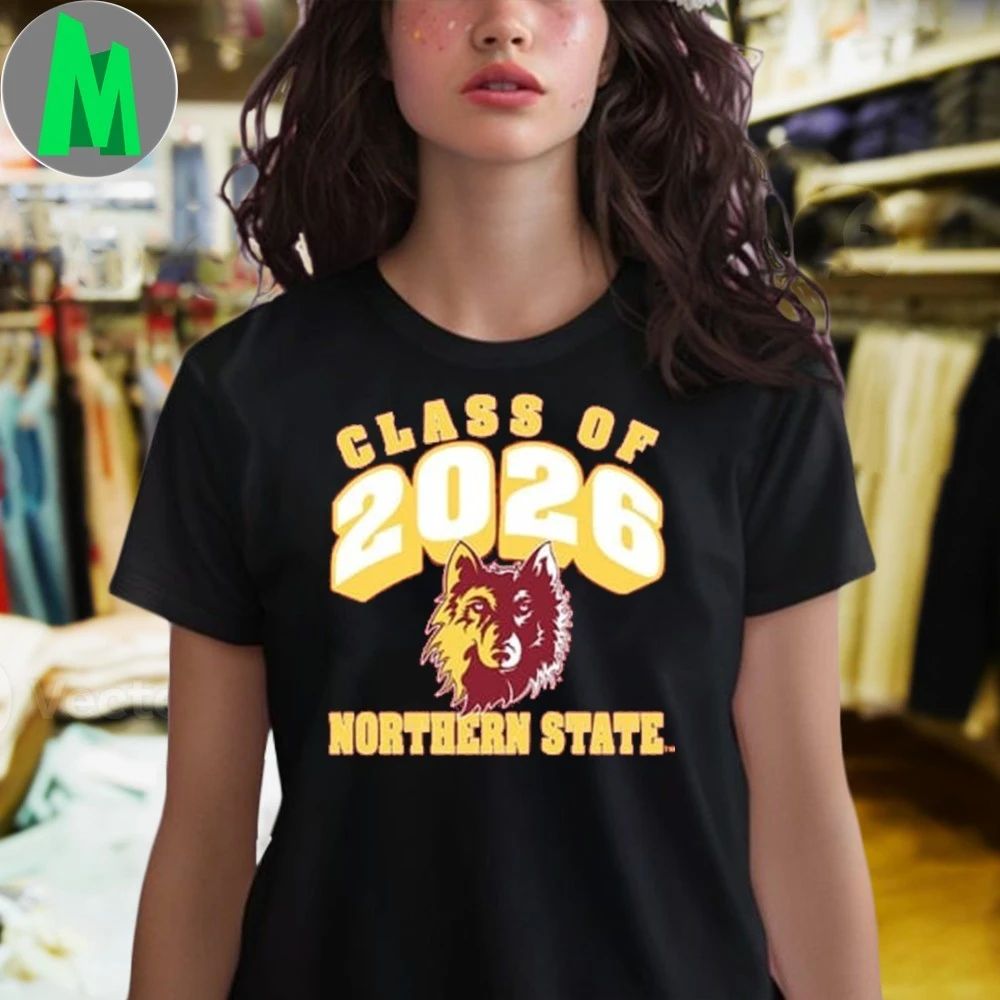 Rally Northern State Wolves Maroon Class of 2026 Shirt
