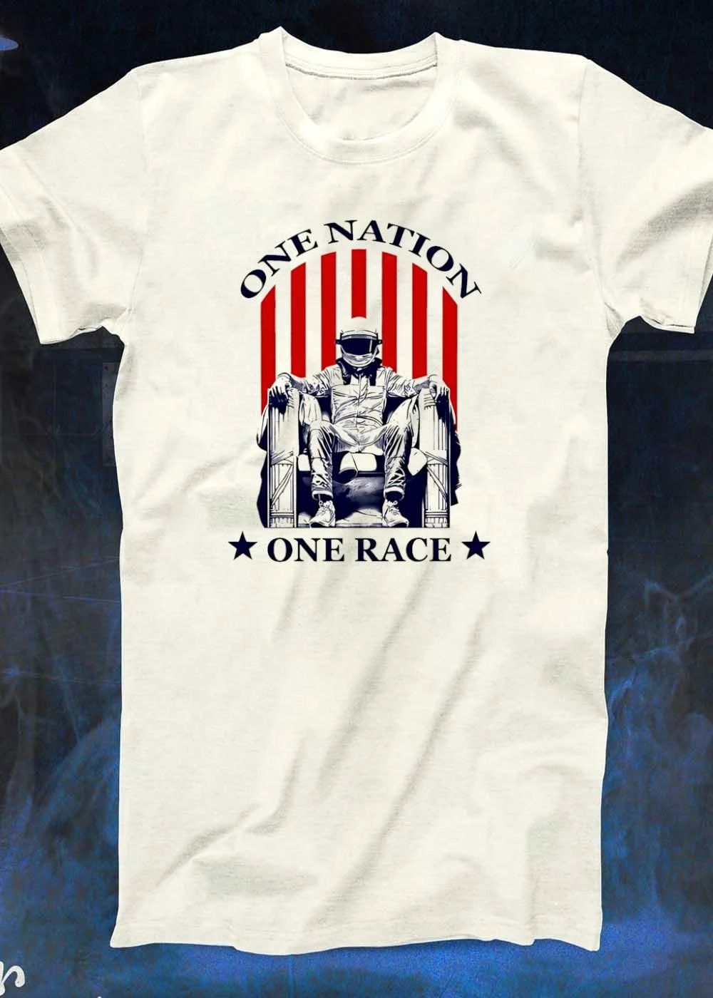 Astronaut Racing The Lincoln Memorial One Nation One Race T-Shirt