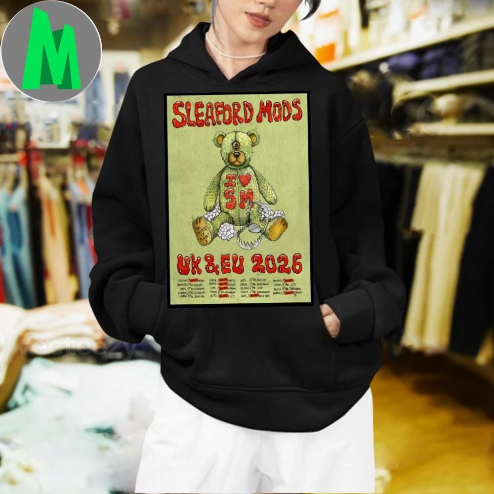 Sleaford Mods Uk-eu Tour 2026 Poster T-shirt