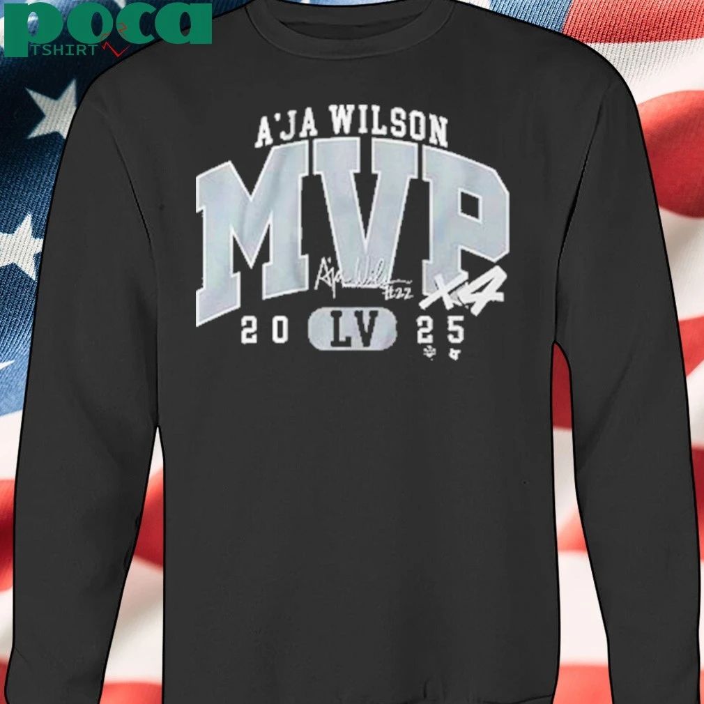 Las Vegas Aces A’Ja Wilson 4x M’VP Special Black shirt
