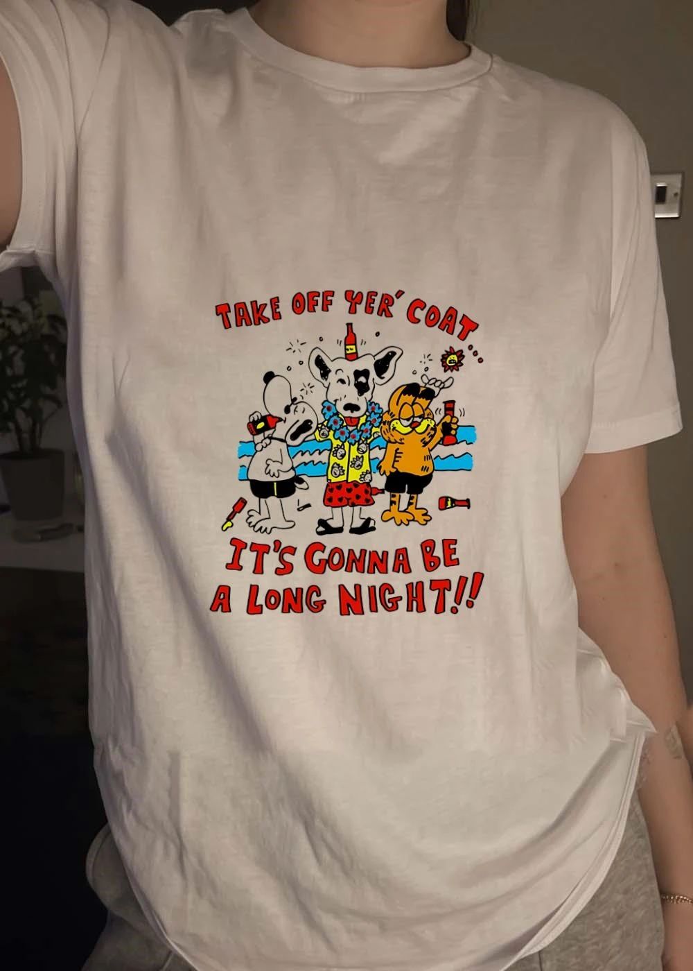 Take off yer coat it’s gonna be a long night shirt